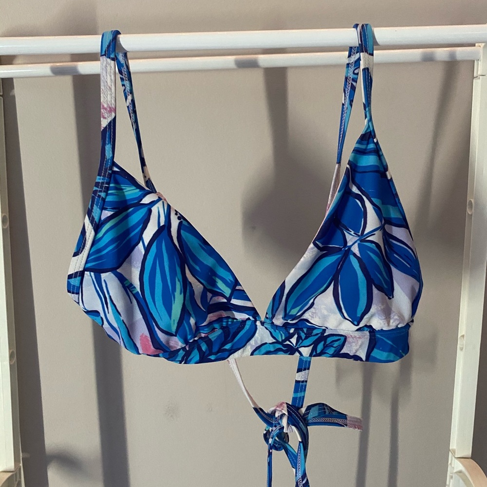 Kulani Kinis Blue & Pink Bikini Top